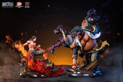 Jimei Palace One Piece Black Beard Resin Model Pre-order VS Portgas·D· Ace Anime