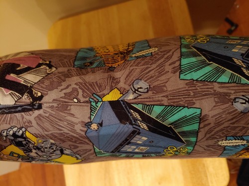 Pillow Made with Doctor Who Madman in a Box Fabric - Picture 5 of 6