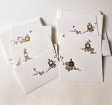 CHANEL Set of 6 Greeting Cards in folder, special holiday gift to VIP customers