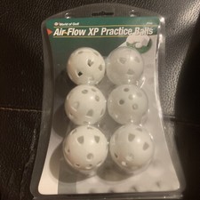 6 PK. White Air Flow XP Golf Practice Balls NEW