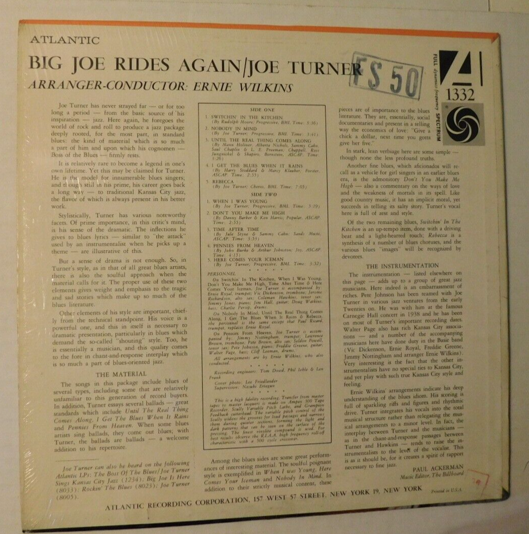 LP Joe Turner 