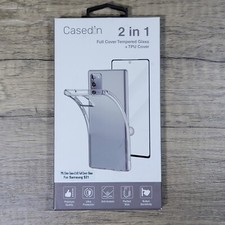 Samsung Galaxy S21 Casedon Clear Case Cover Tempered Glass TPU Cover