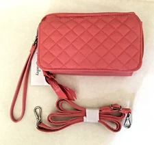 Vera Bradley ~ RFID All-in-One Crossbody/Wristlet ~ "Terra Cotta Rose" ~ NWT