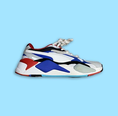 PUMA Boys RS-X Puzzle Trainer Sneakers Blue/Red/Black Read Description  Size:5C