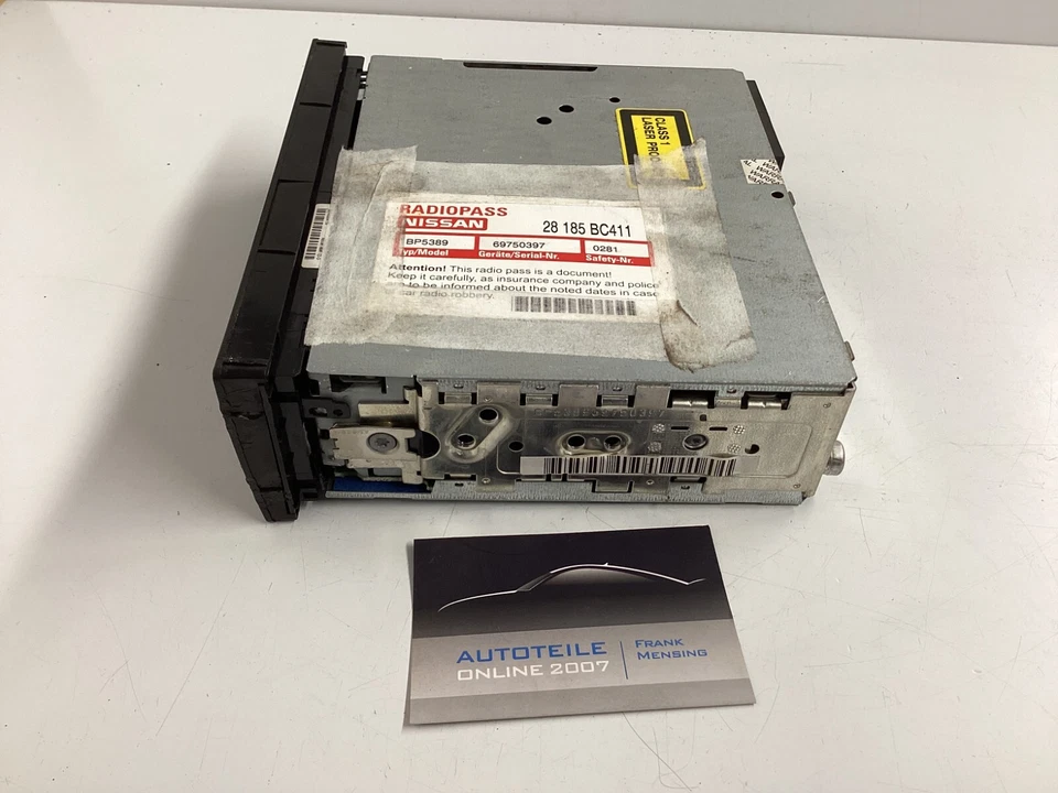 Nissan Note Radio Autoradio Code Audiosystem CD Player 7645389318 28185BC411 - Bild 3 von 4