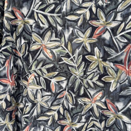 90s Bamboo Cay Hawaiian Aloha Camp Shirt Mens Large Multicolor Flora Cotton Lawn - Picture 3 of 8