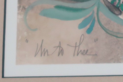 P Buckley Moss "Unto Thee" Professionally Framed Print #165/1000 Signed - Picture 7 of 12
