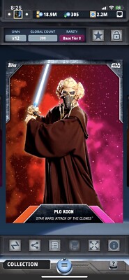 Topps Star Wars Digital Card Trader Tier Dual Galaxy Red Plo