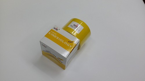 NASARA Kinesiology Tape ElasticTherapeutic Span Tex 2" X 20" sports 6Roll Yellow - Picture 4 of 4