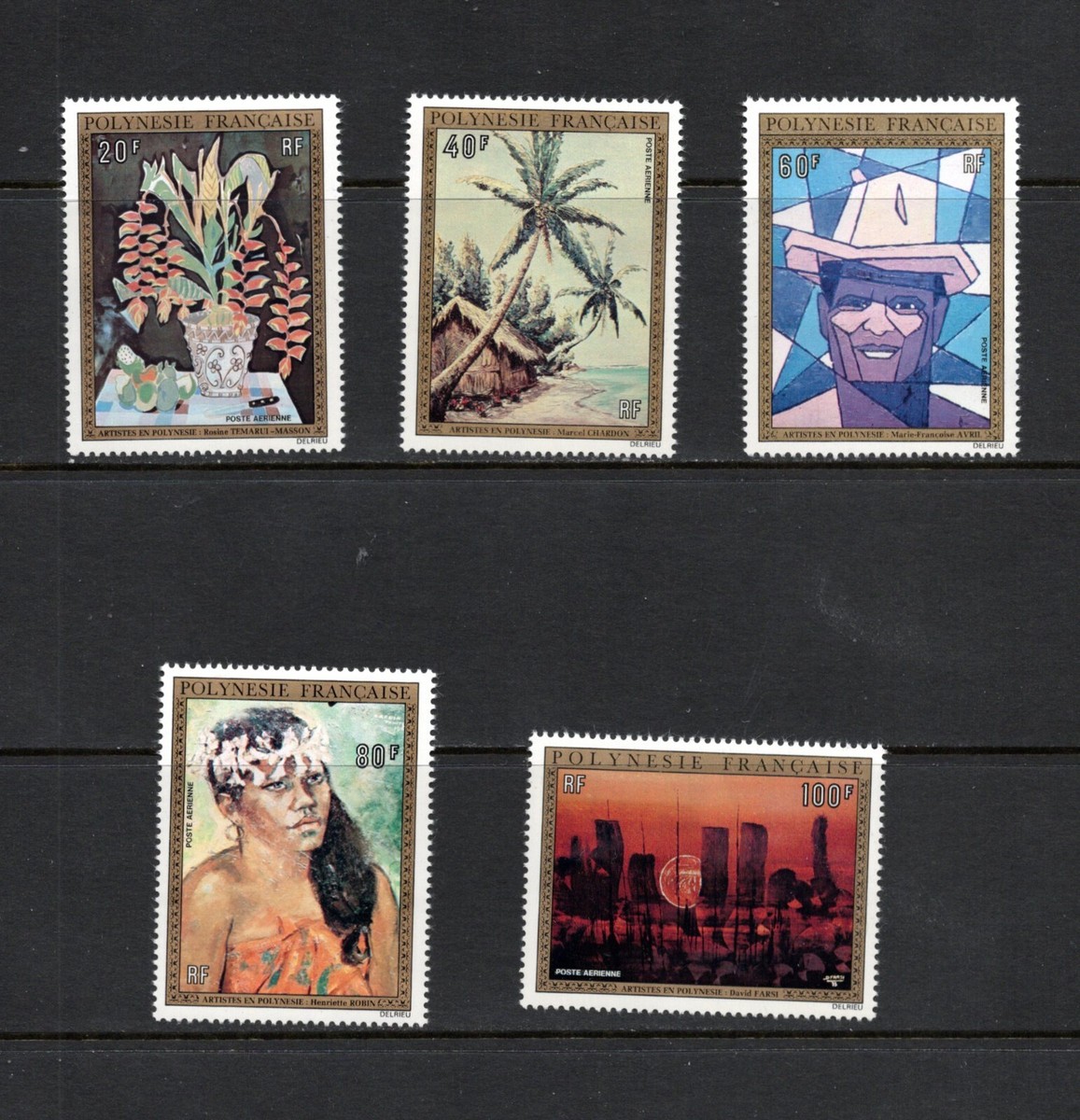 S2431 French Polynesia 1974 art paintings 5v. MNH | eBay