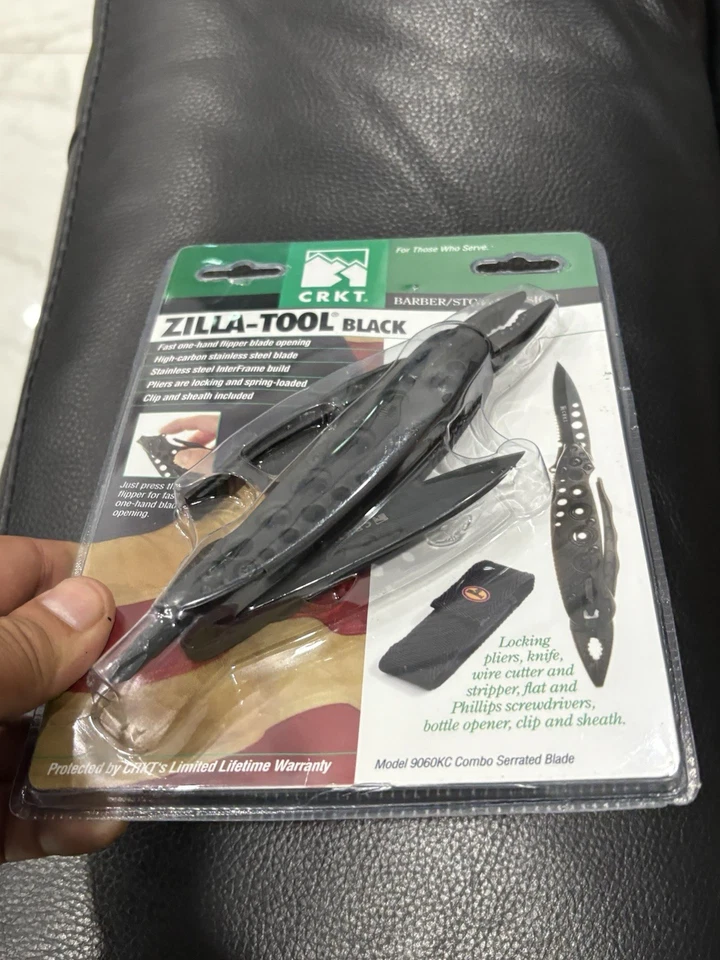 Columbia River CRKT 9060KC Zilla-Tool Raro Caja Descatalogada, Estuche, Papeles NUEVO Foto 2 de 3