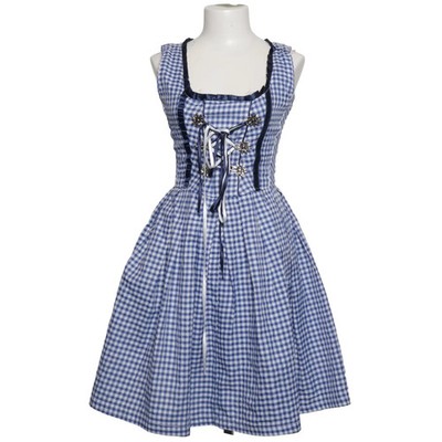 Gaudi Trachten, Dirndl, Größe: 34, Trachten, Blau/Weiß, Baumwolle/Polyester #wB5