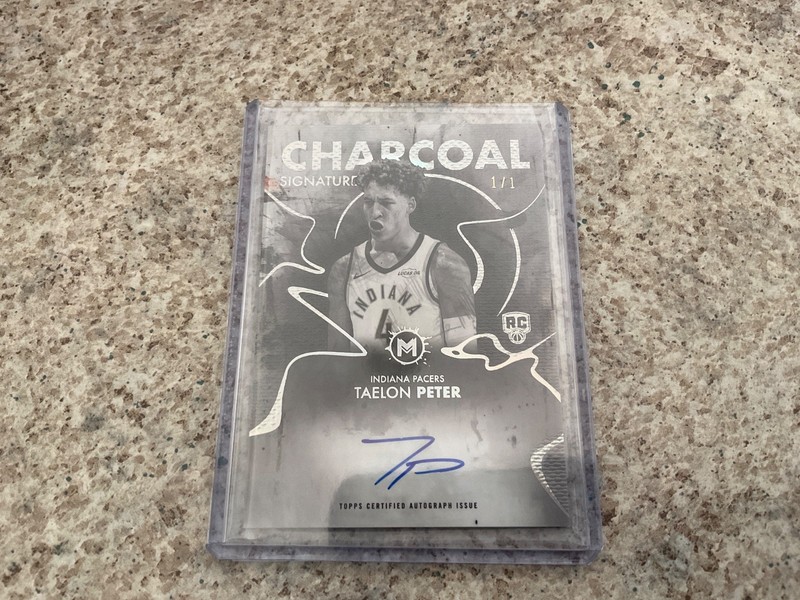 Topps 2026 MOTIF Taelon Peter Charcoal Signatures #CS-TPE Auto 1/1