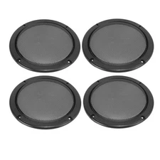4pcs 6.5in Mount Speaker Grill Mesh Decorative Circle Woofer Guard Protector