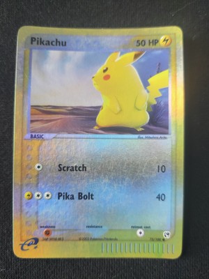 Pokemon TCG Pikachu 72/100 Rare Reverse Holo Ex Sandstorm 