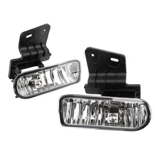 IRONTEK Clear Lens 1 Pair Fog Lights Fits for Chevrolet 99-02 Silverado 1500 &