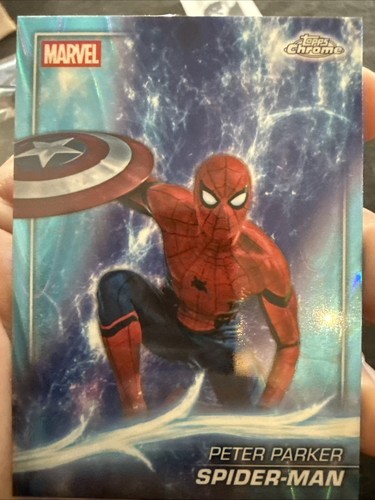 2025 Topps Chrome Marvel Studios - #61 - Peter Parker/Spider-Man Prizm Refractor