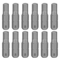 12 StüCk H5 Sechskant-Bit 1/4 Zoll 25Mm S2 Stahl