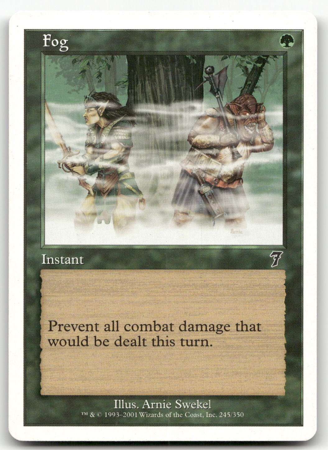 Fog #245 (LP) 7th Edition 7ED Magic MTG