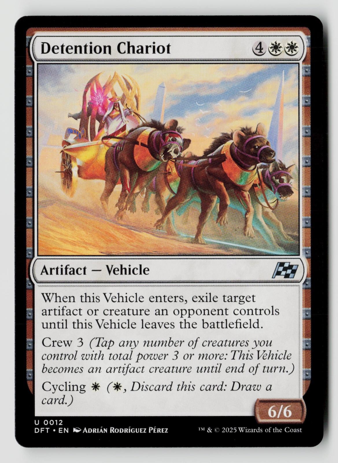 Detention Chariot 12 Uncommon Aetherdrift Magic: The Gathering Near Mint