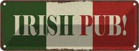 Blechschild 10X27 Cm Irish Pub Kneipe Alkohol Essen Trinken Bar Club Deko Gesche