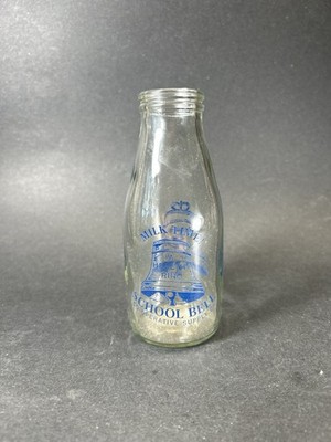 Vintage Milk Time! School Bell Co-operative Supply Milk Bottle 189 ml Healthy 5''