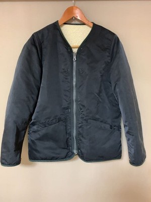 visvim Iris Liner Men's Black Nylon Zip-Up Jacket with Riri Zipper #FE ADB
