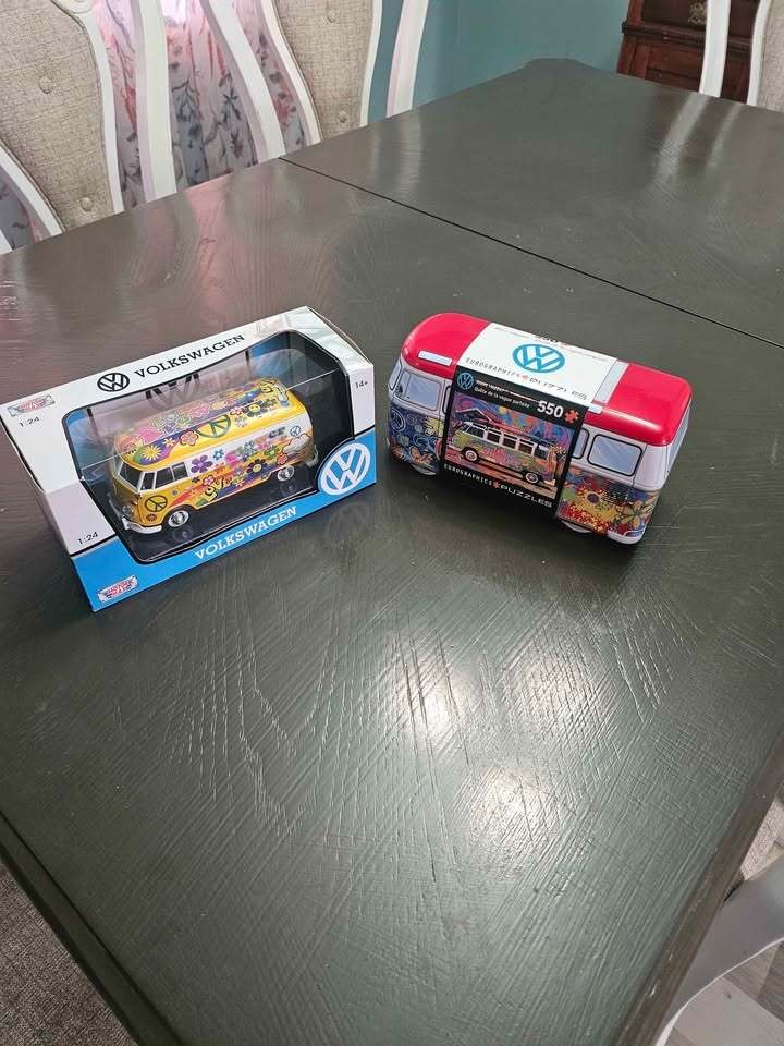 VW Bus Model Car & Puzzle Set New [COPY] [COPY] | eBay