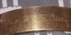 Named Numbered WW2 ID Bracelet Sweetheart Engraved 12k 1/20 Vintage Military USA