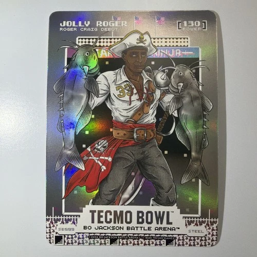 Bo Jackson Battle Arena Tecmo Bowl Jolly Roger Scoreboard Steel 130 Roger Craig