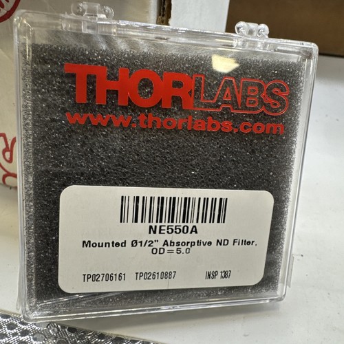 NE550A - Ø1/2" Absorptive ND Filter, SM05-Threaded Mount, Optical Density: 5.0 - Picture 1 of 2