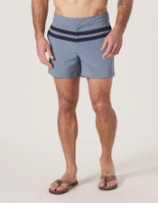 The Normal Brand - Men's Button Front Trunk - Mineral Blue/ Navy - NWT - Size 36