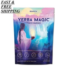 NEW 1-3PACK Yerba Magic Yerba Mate Instant Tea Powder Peach Mango Flavor 3 in 1