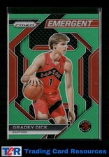 2023-24 Panini Prizm #22 Gradey Dick Emergent Prizms Green