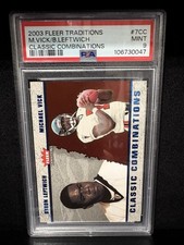 Michael Vick/B. Leftwich 2003 Fleer Tradition Classic Combos #d/1500 PSA 9 POP 1