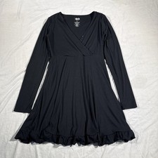SO Ribbed Dress Black Long Sleeve XS