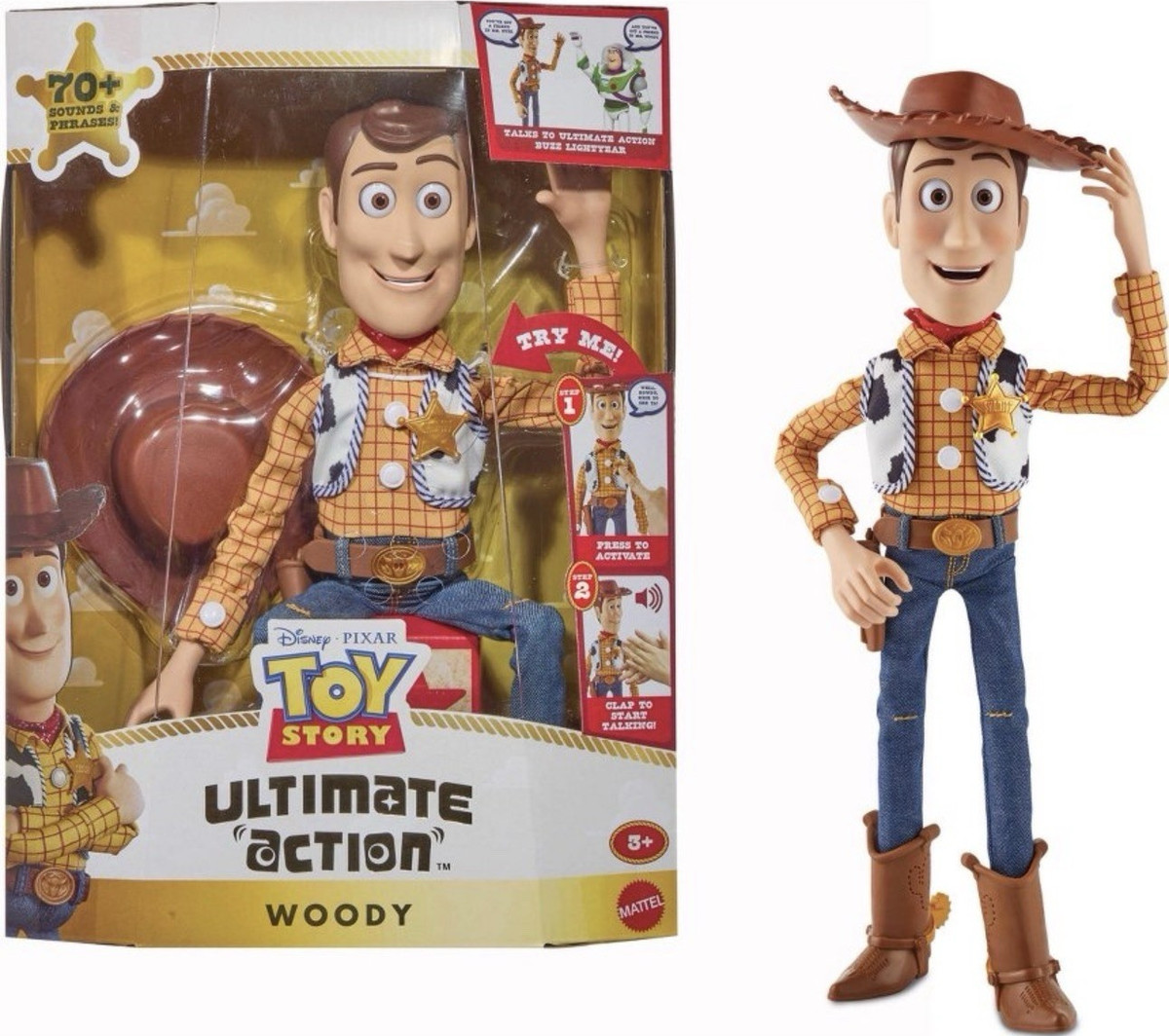TOY woody！最終値下げ　carton カートン Disney Pixar Toys story 5 ultimate action Woody figure animated
