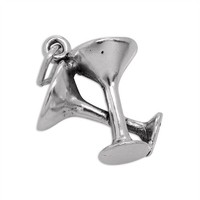 925 Sterlingsilber CocktailgläSer Charm AnhäNger