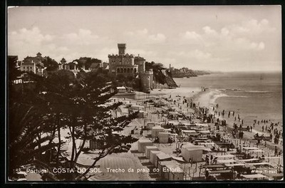 Ansichtskarte Costa do Sol, Trecho da praia do Estoril 1934 