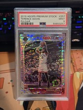 2019-20 Panini NBA HOOPS Premium Stock Terence Davis #257 Pulsar Prizm (RC) PSA9