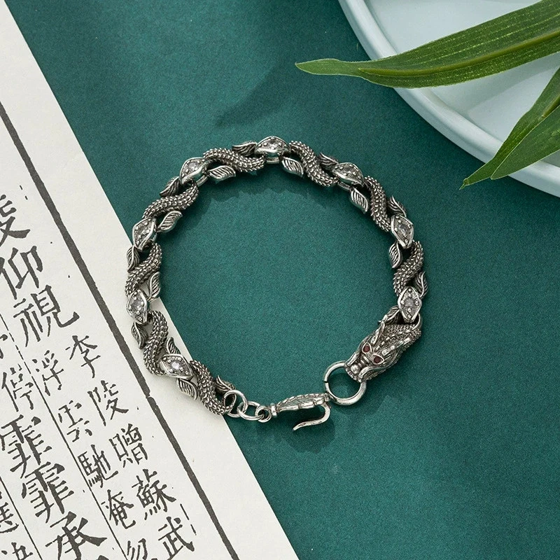 Bone Sterling Silver Bracelets for Men for sale | eBay