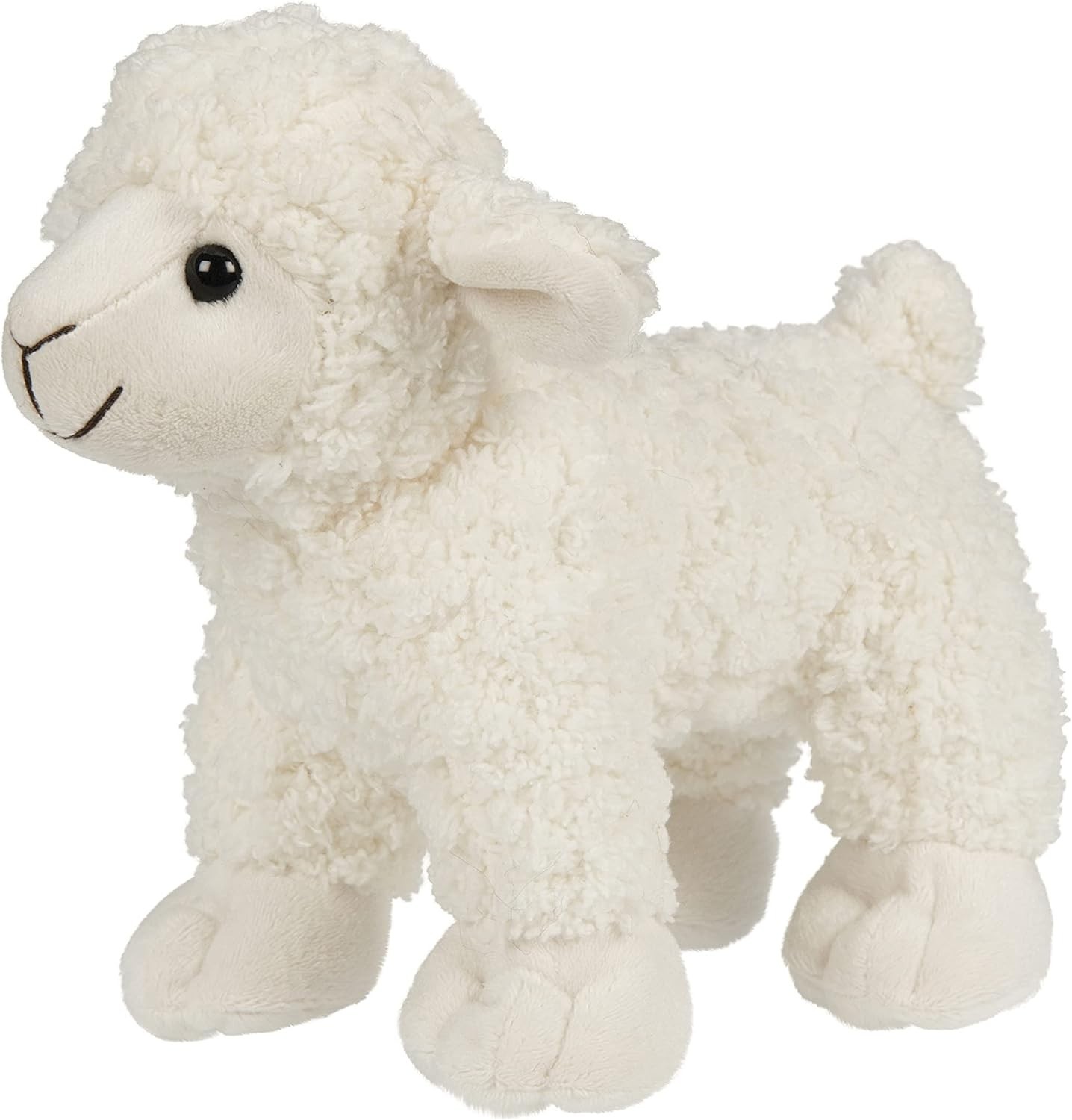 Peluche agneau blanc 19cm doudou mouton de la ferme animal en tissu