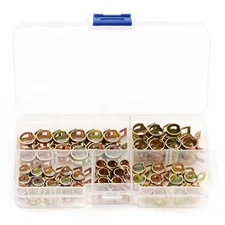 75pcs Car Truck Hose Spring Clips Pipe Clamp Kit Assorted Sizes M6 to M10