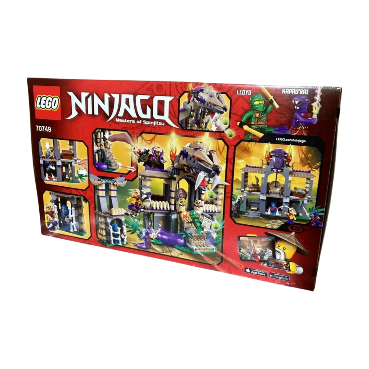 LEGO 70749 Ninjago Unused NRFB Enter the Serpent Temple Retired