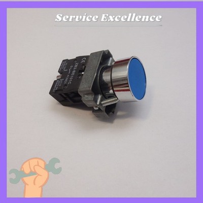 1X NEW FITS XB2BA61 Blue 22MM Momentary PUSH BUTTON Switch 1NO Fast Delivery