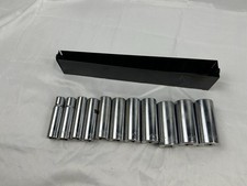 Craftsman 11pc-v-series 12pt 12dr Sae Deep Socket Set 12-1 18 With Tray