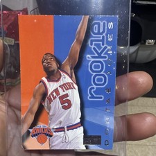 SkyBox Dontae Jones 1996-97 Premium New York Knicks NBA Rookie Card #217. rookie card picture