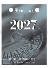 Collins Debden Day to Page 2027 Desk Calendar Refill Top