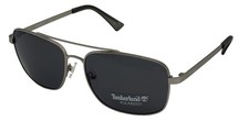 Timberland Men Silver Sunglass Aviator Metal Polarized Lens TB7175 10B