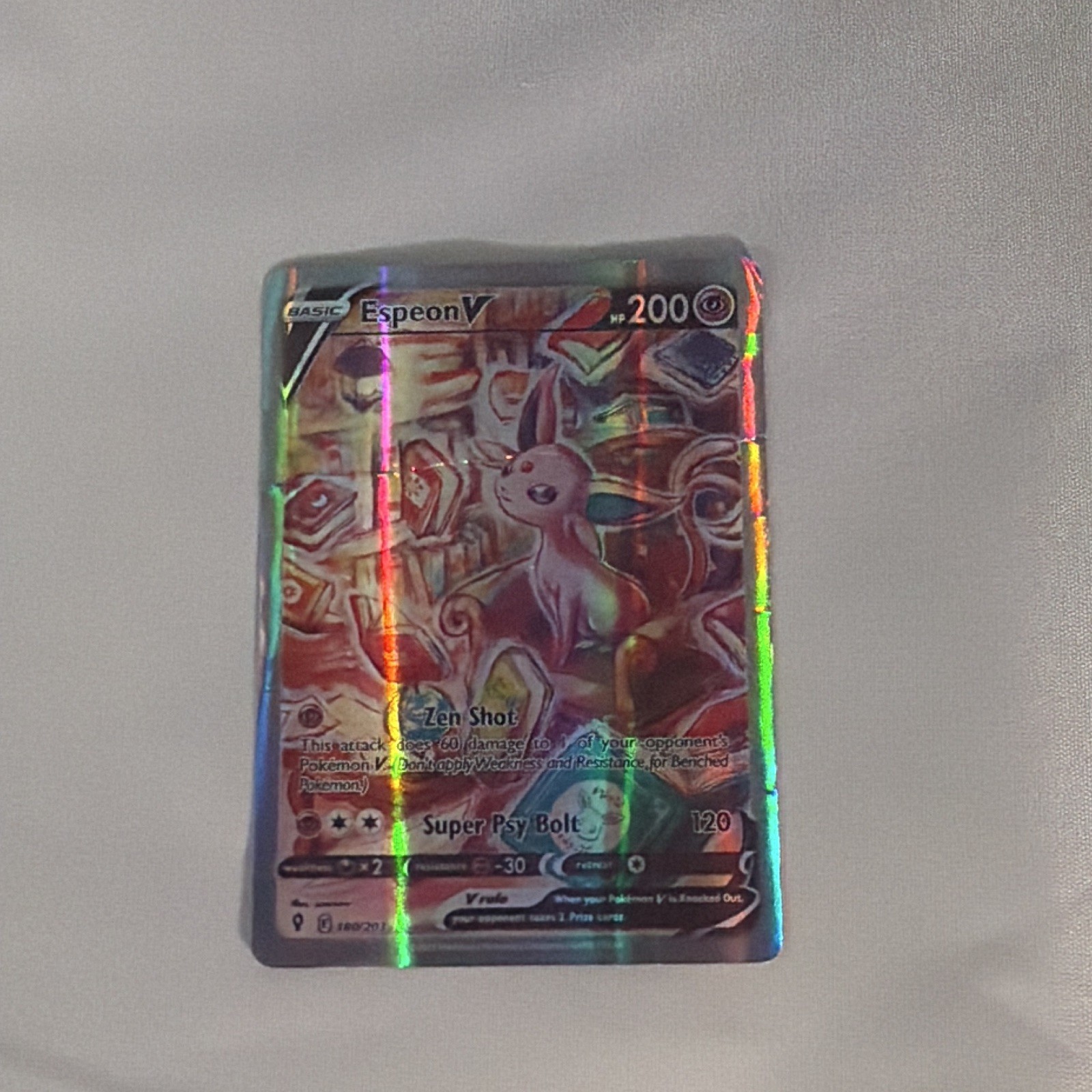 The Pokémon Company Espeon V 180/203 Evolving Skies Ultra Rare Holo Full Art